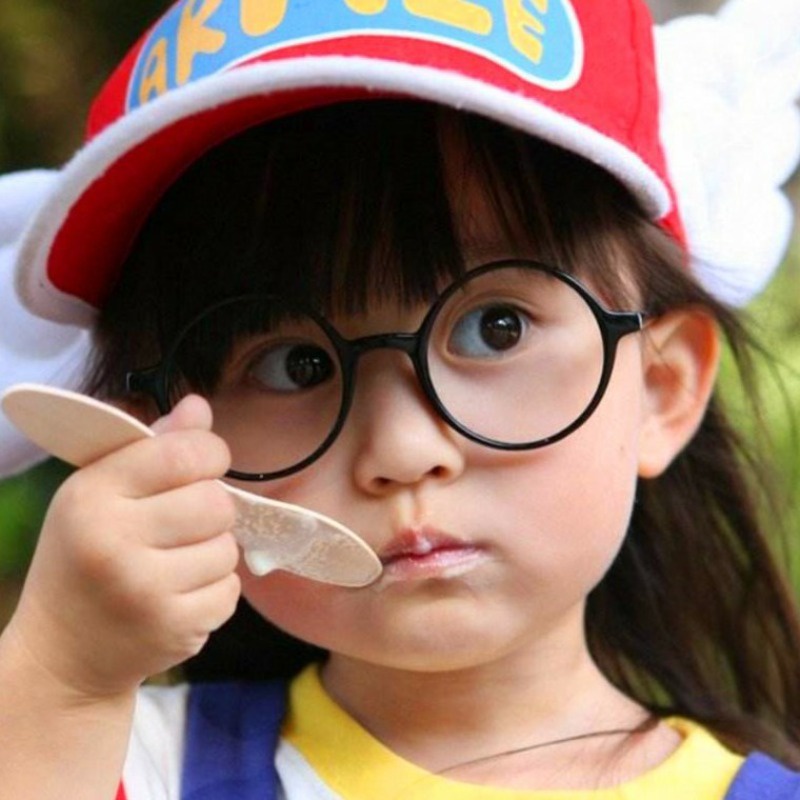 Children's Round Eyeglass Frame Without Lenses Harry's Same Black ...
