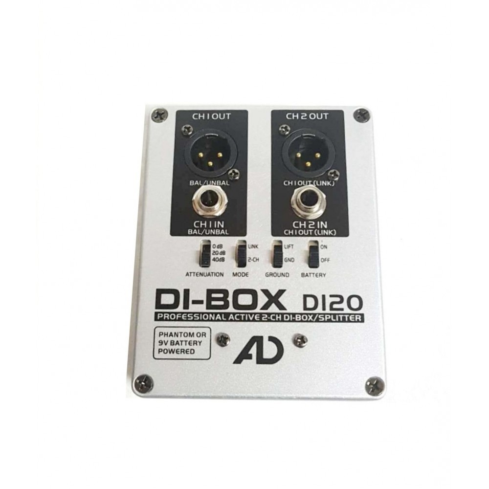 ♞AD DI-BOX DI20 ACTIVE 2CH ACTIVE DIRECT BOX | Shopee Philippines