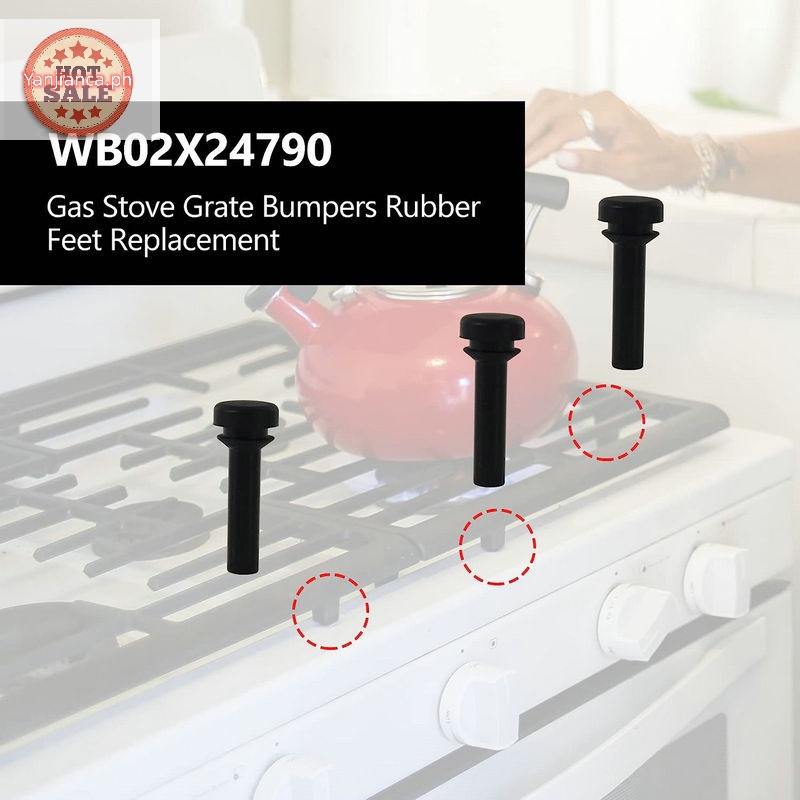 YANCA 12 Pack WB02X24790 Grate Rubber Feet For GE Gas Stove Top Range