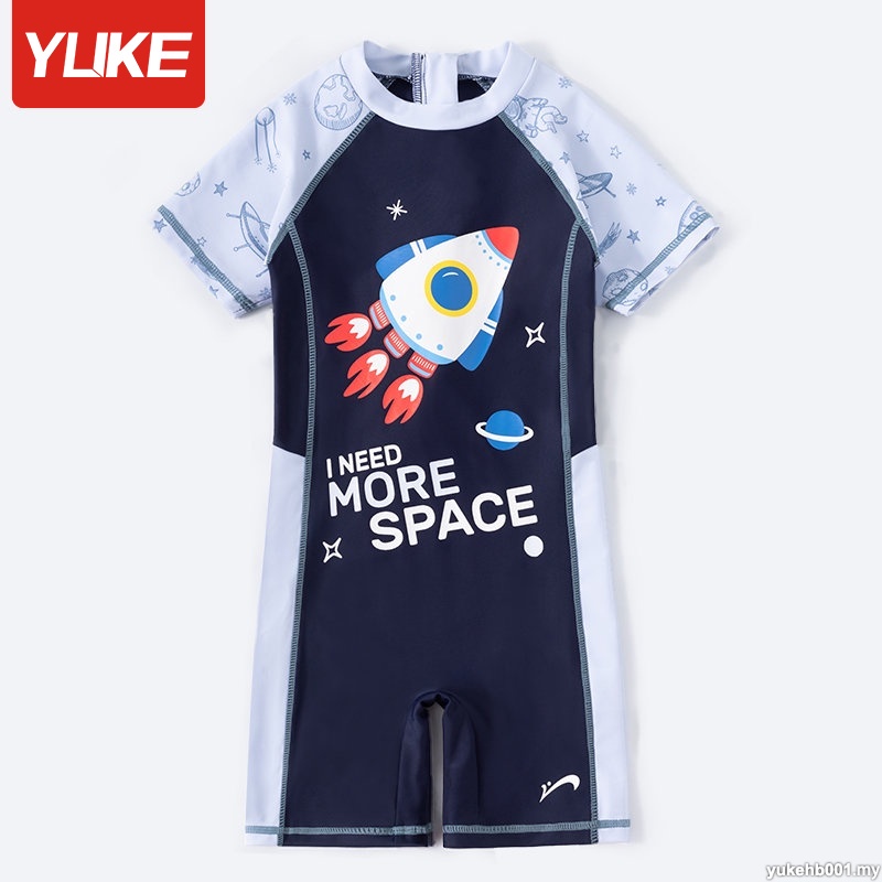 YUKE Swimming Suit Kid Boy One Piece Swimming Pool Sun Protection ...