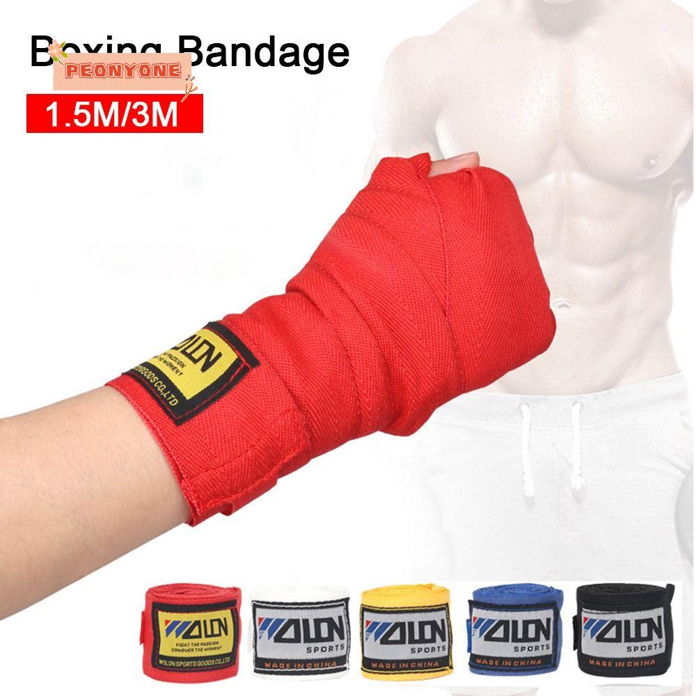 PEONYR 2 Rolls Boxing Bandage, Sports Strap MMA Boxing Wraps, Combat