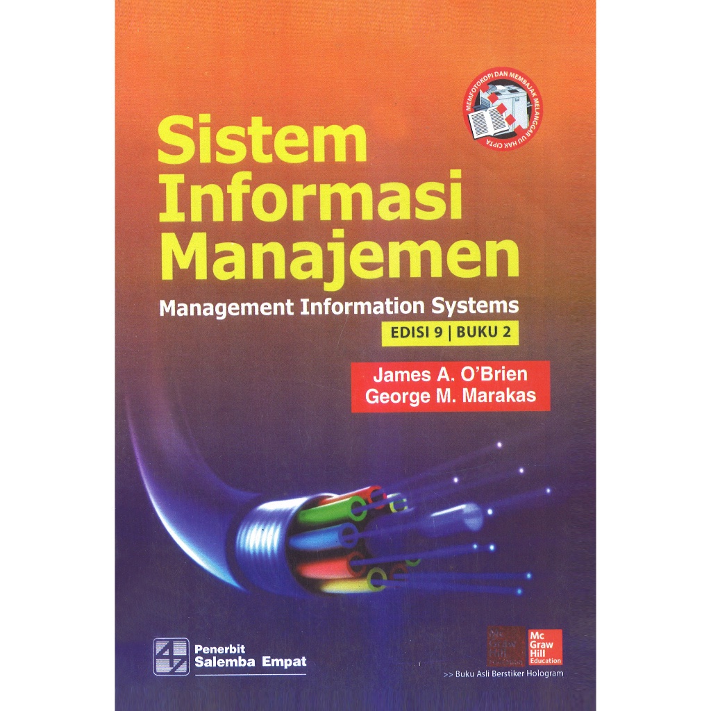 Management Information System Book 9th Edition Volume 2 james a o'brien ...