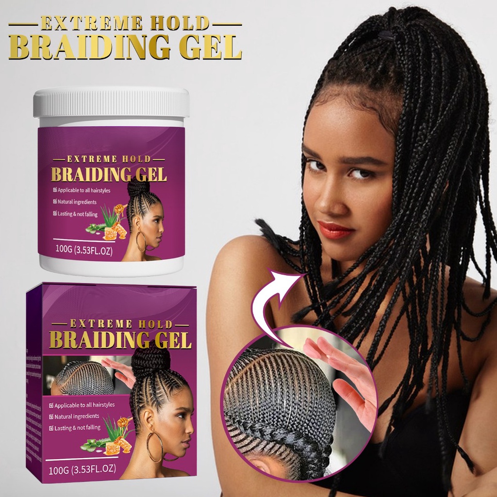 Jaysuing Dirty Braid Styling Gel 100g Dirty Braids Prevent Falling off Reduce Hair Damage