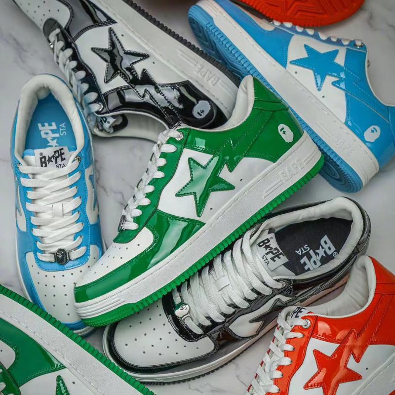 A Bathing Ape Bape Sta Low Premium Quality Unisex Sneakers | Shopee ...