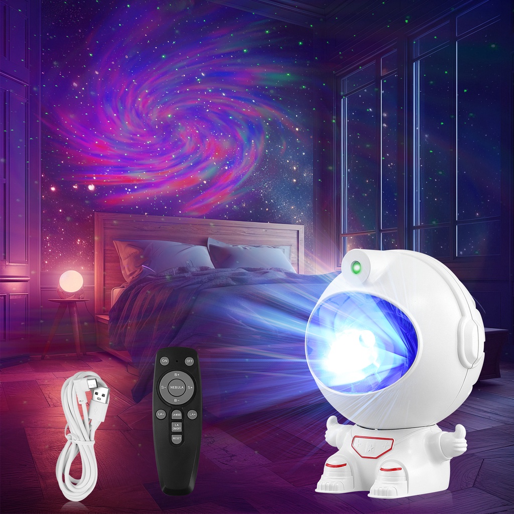 RS Starry Sky Projector, Children's Music and Luminous Galaxy LED Light ...