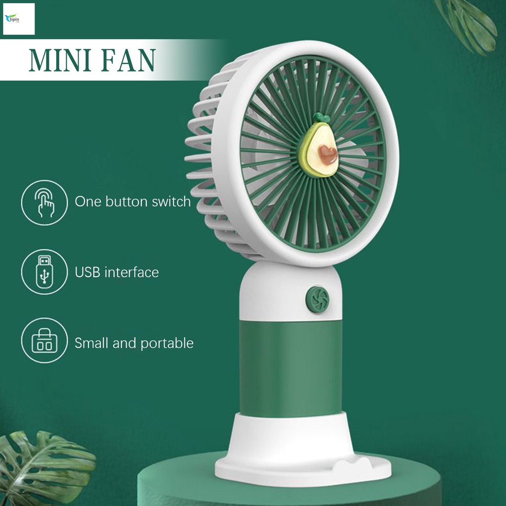 Mobile Phone Stand Small Fan Handheld USB Charging Mini Fruit Portable ...