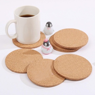 1pc 4 Inch Round Cork Coasters for Drinks, Heat Resistant Reusable