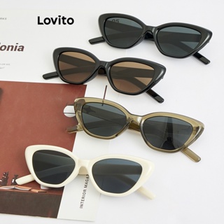 Lovito Women Cat Eye Sunglasses L63AD244 (Brown/Grey/White/Black ...