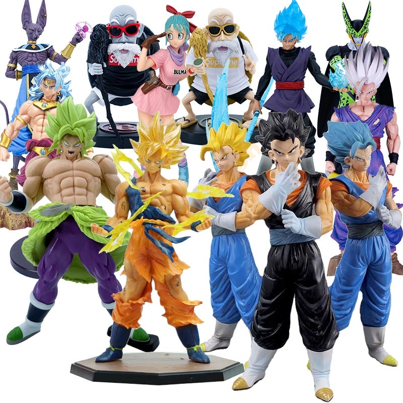 New Dragon Ball Z Son Goku Vegetto Birusu Bulma Zamasu Broli Torankusu Cell Kame Sennin Pvc 1233