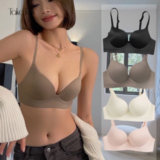 Take Talk Push Up Bra Women Strapless Sexy Lingerie Invisible Brassiere  Front Closure Bras Underwear For Wedding Dress A B C Cup