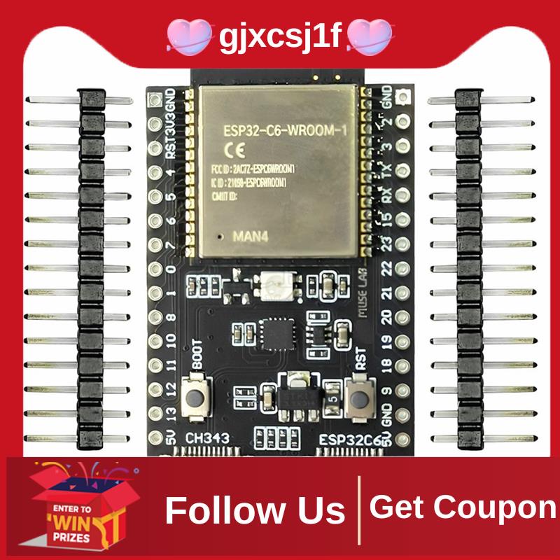 [gjxcsj1f] ESP32-C6-DevKitC-1-N4 ESP32-C6 Development Board Core Board ...