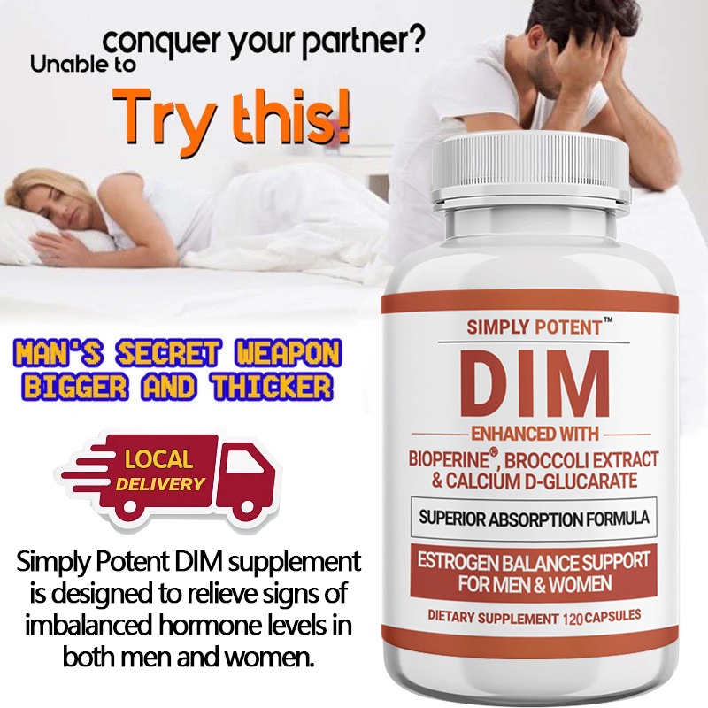DIM supplement, female and male hormone balancing complex, supports