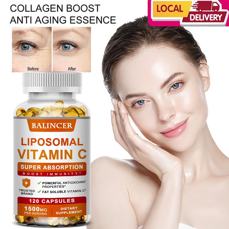 Liposomal Vitamin C Capsules, a potent antioxidant that supports