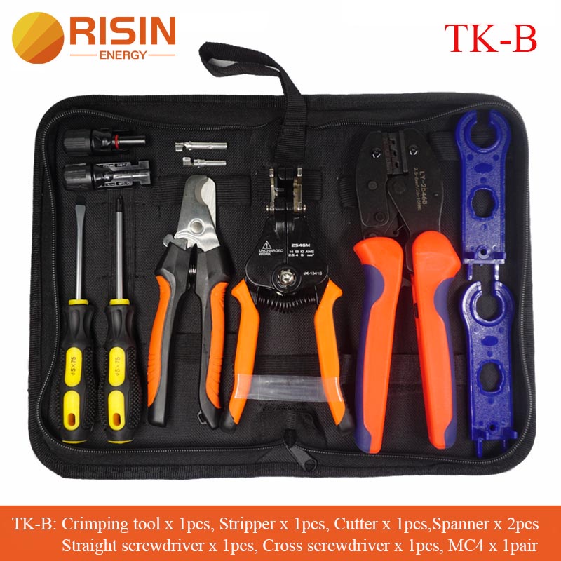 Discount Price Risin PV Solar MC4 Tool Set kits Bag For MC4 ...