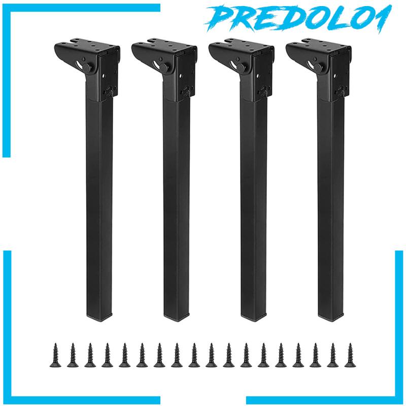 [Predolo1] 4 Pieces Folding Table Leg Collapsible Table Legs Stable