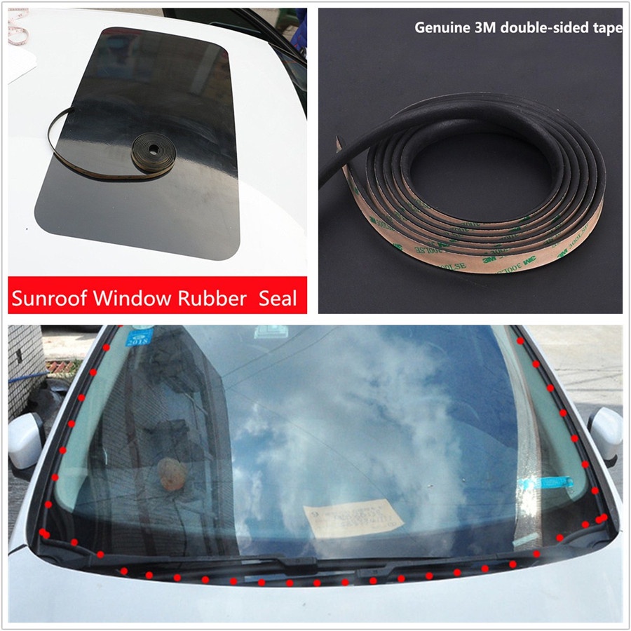 Rubber Car Sunroof Sealant Triangular Window Sealed Strips Seal Trim