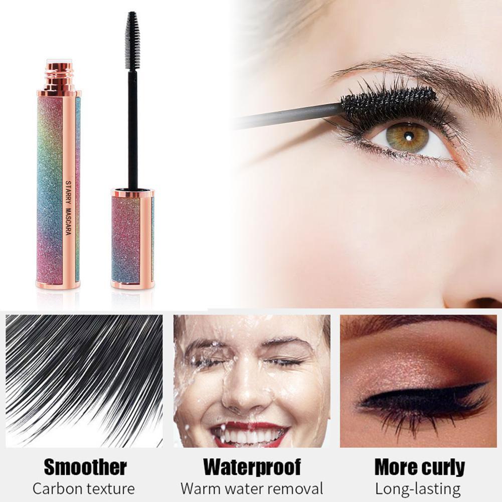 4D Silk Fiber Mascara LongLasting Waterproof Liquid Dry Lengthening