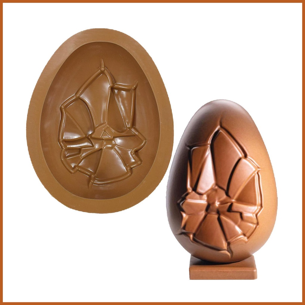 Egg Shape Candle Jar Mold Candy Egg Mold Crack Semicircle Casting Mould