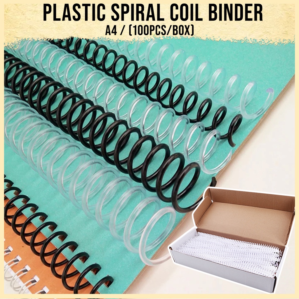 Plastic Spiral Coil A4 46 Holes LooseLeaf Spiral Binding Ring DIY