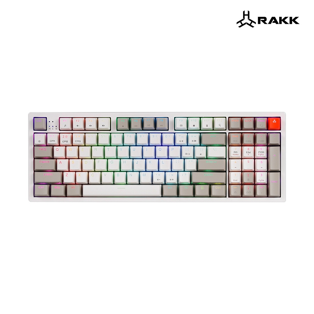 Rakk Ilis Mechanical Keyboard | 96 Keys | PBT Keycaps | Type-C USB | 1 ...