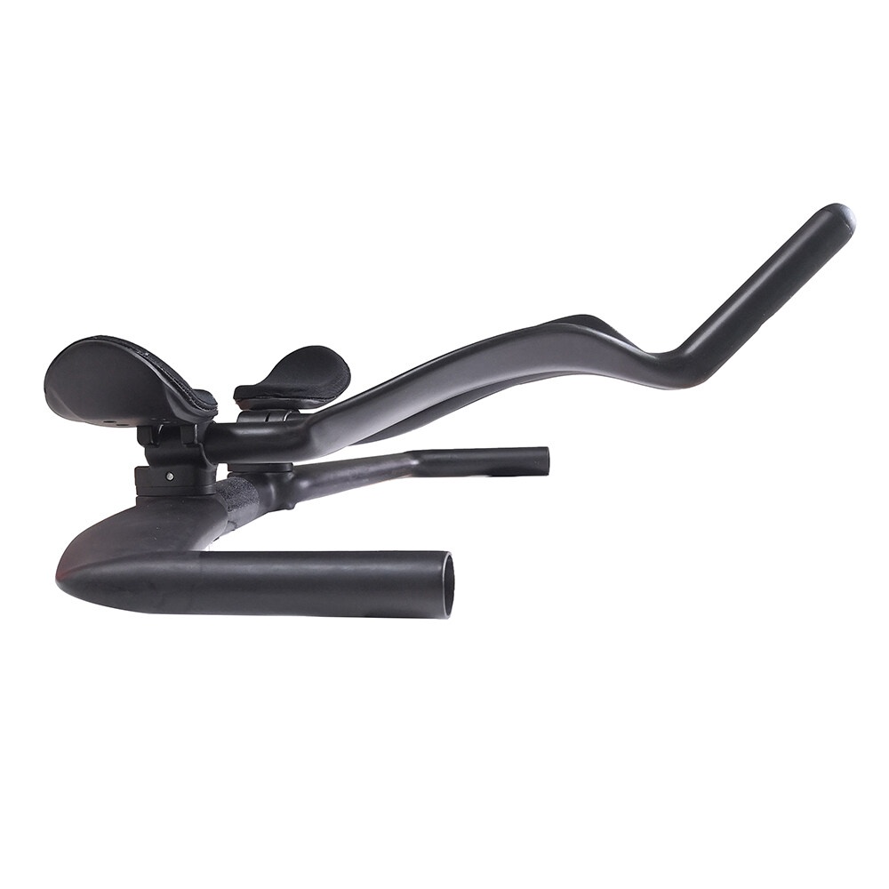 Lixada Carbon Fiber Bike Aero Bars - 31.8mm Clip-On Tri Bars With Arm Rests