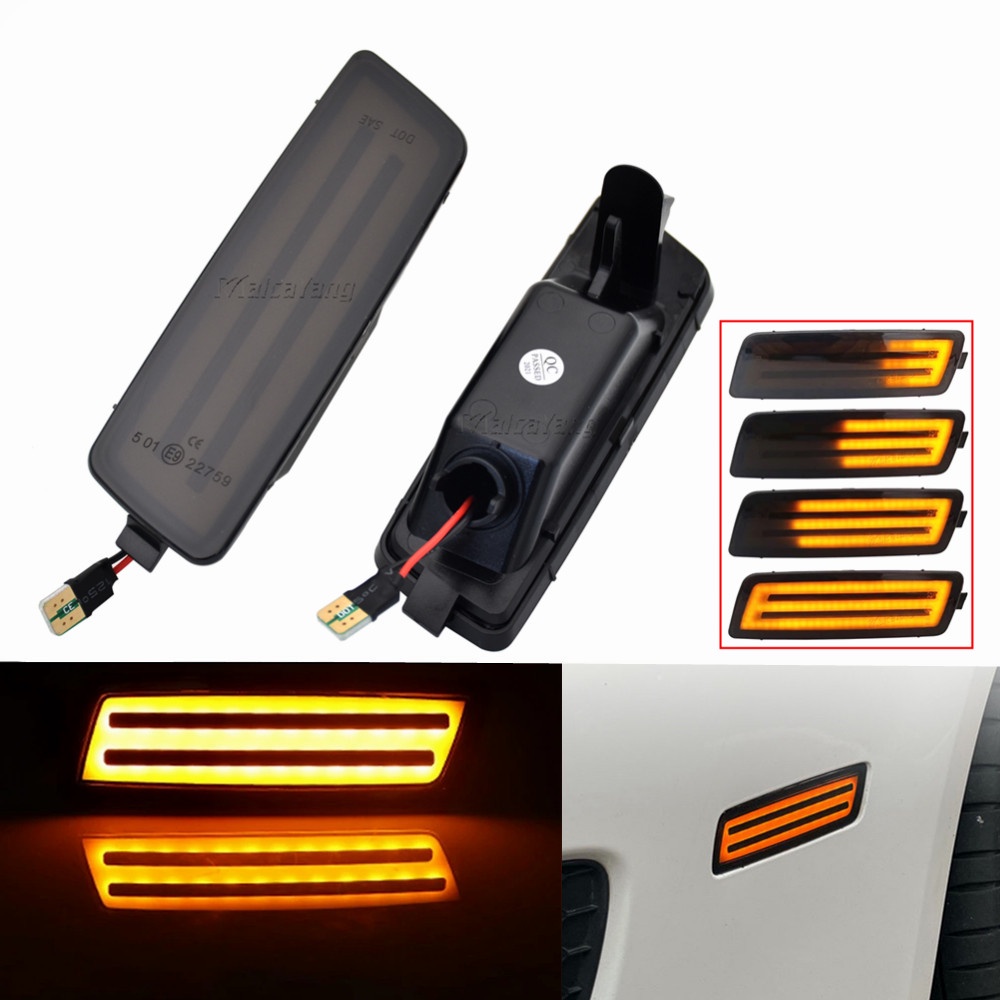 Dynamic Turn Signal Light Front Pumper Side Marker Signal Light Lamp ...