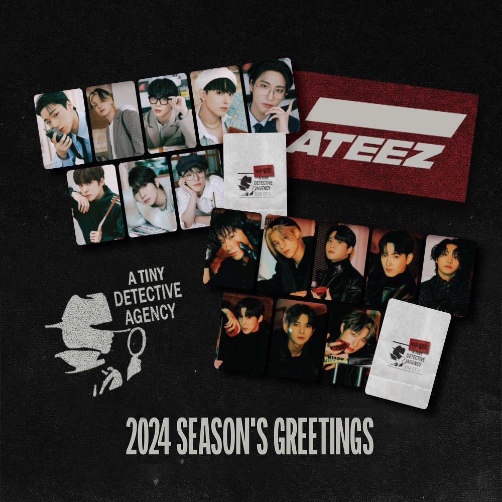 (2Sided) Ateez Season's Greetings 2024 Unofficial Photocard Shopee