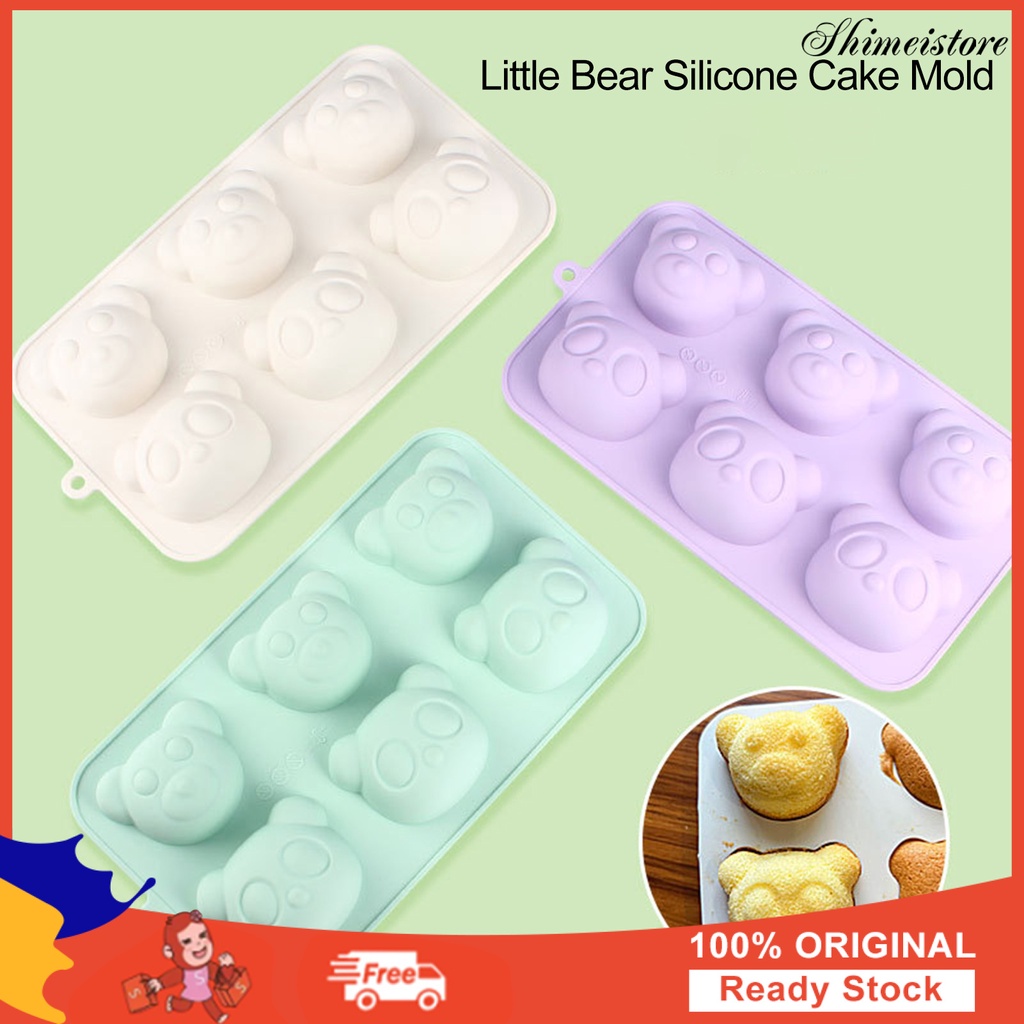 [COD]♨Silicone Cake Mold 6 Cavity Food Grade BPA Free Heat-Resistant ...