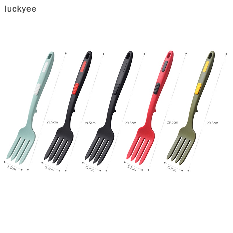 luckyet Flexible Cooking Utensils Multifunction Spaghetti Silicone Fork Salad Forks TQ Shopee