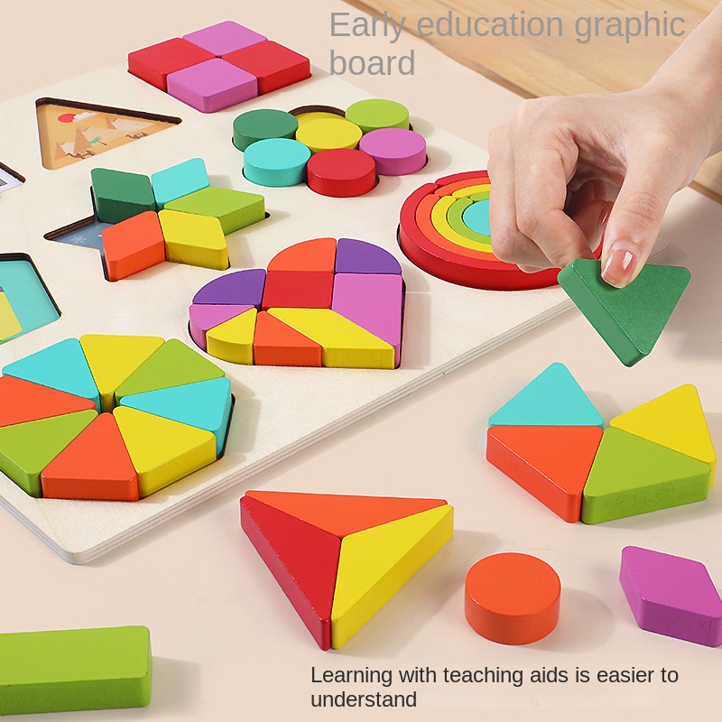 Spot Quick Hair Children's Montessori Early Education Puzzle Puzzle ...
