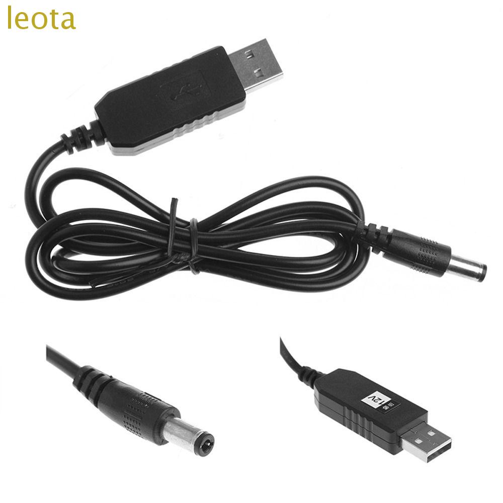 LEOTA Step-up Cord for Wifi Router Barrel Modem Fan WiFi to Powerbank ...