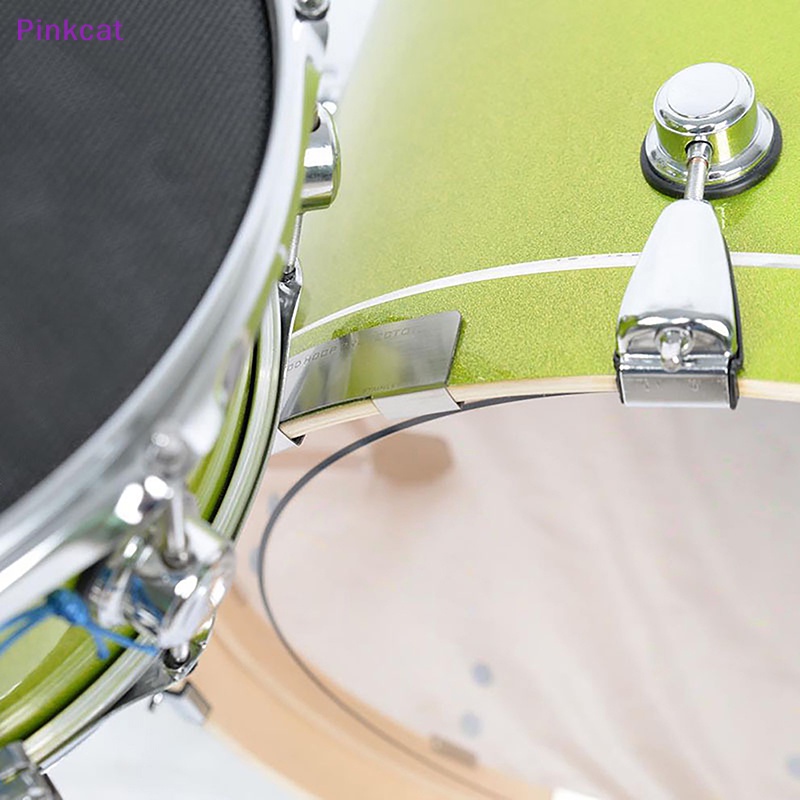 Pinkcat Bass Drum Hoops Protector Stainless Steel Drum Hoop Guard Drum