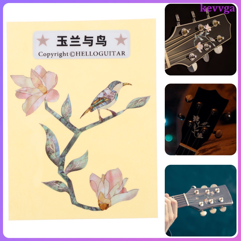Guitar Capo Headstock Sticker Inlay Stickers Ballad Panel Decorate