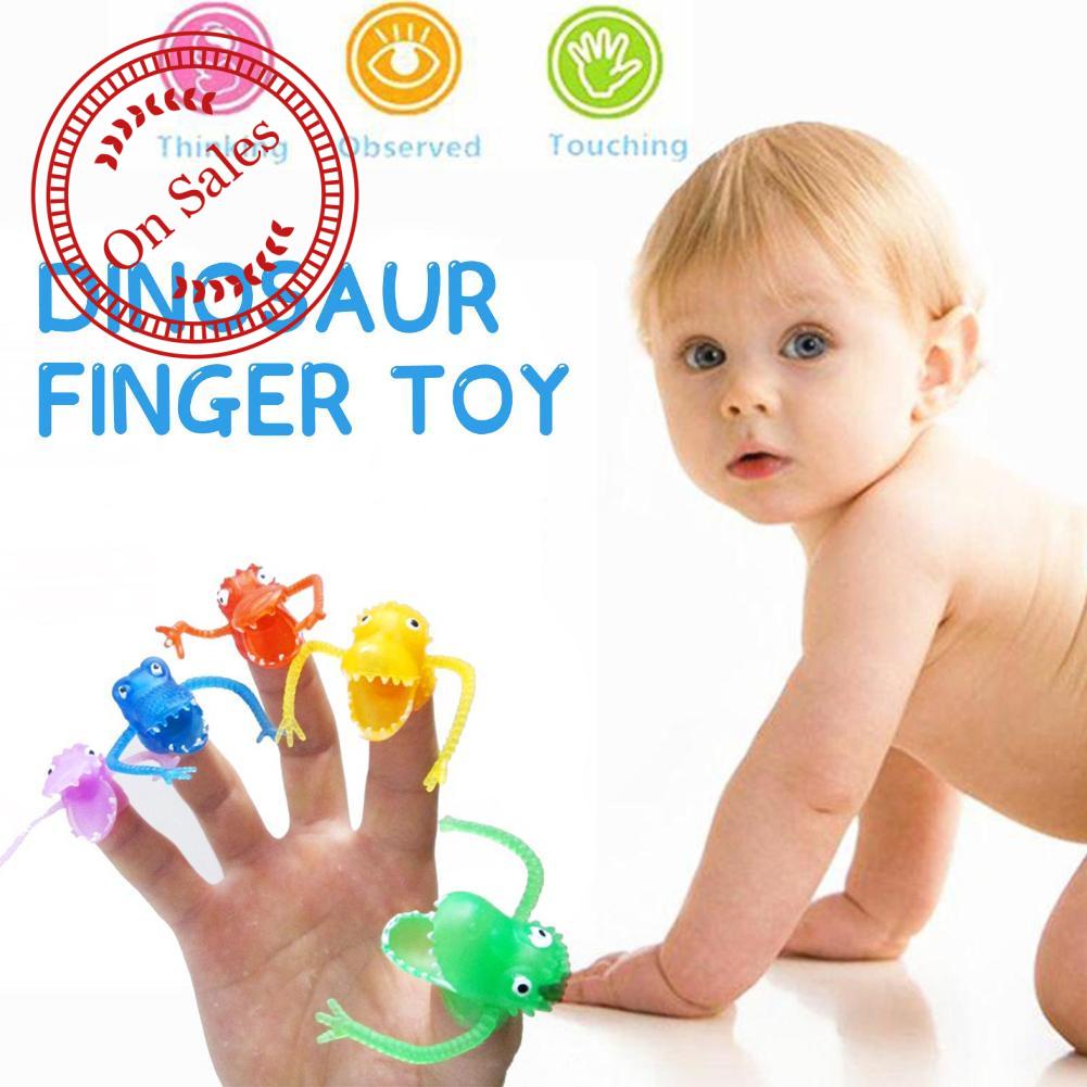 Funny Puppets Toys Finger Puppet Story Mini Dinosaur Toys With Small Finger Gashapon Toys O2H1
