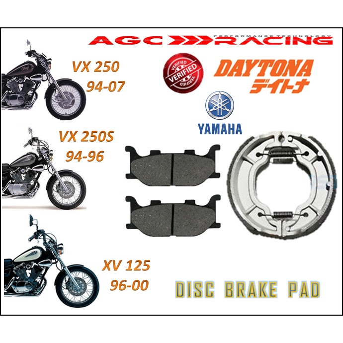 YAMAHA DISC BRAKE PADS VIRAGO VX 125 VIRAGO VX 250 BEST QUALITY CHOPPER