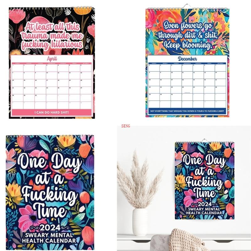 seng 12 Monthly Funny Sweary Calender Large Family Planners Home ...