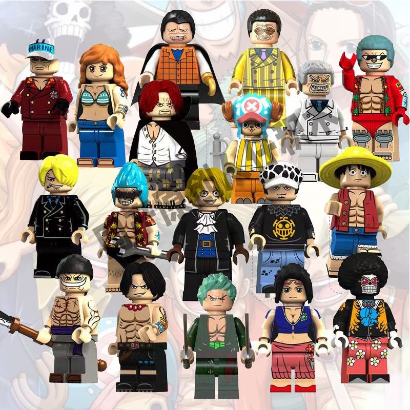 One Piece Building Block Minifigure Sonny Pirate Ship Luffy Zoro ...