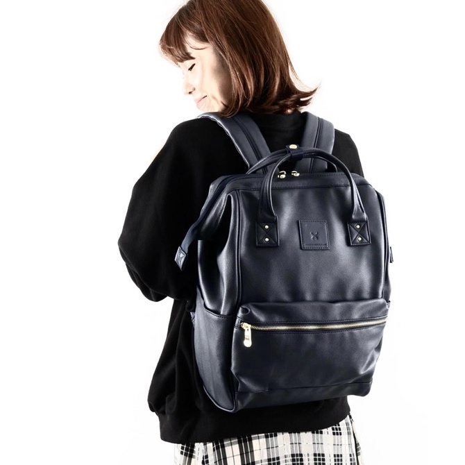 Anello Retro Leather Backpack AT-B1211 with Paperbag