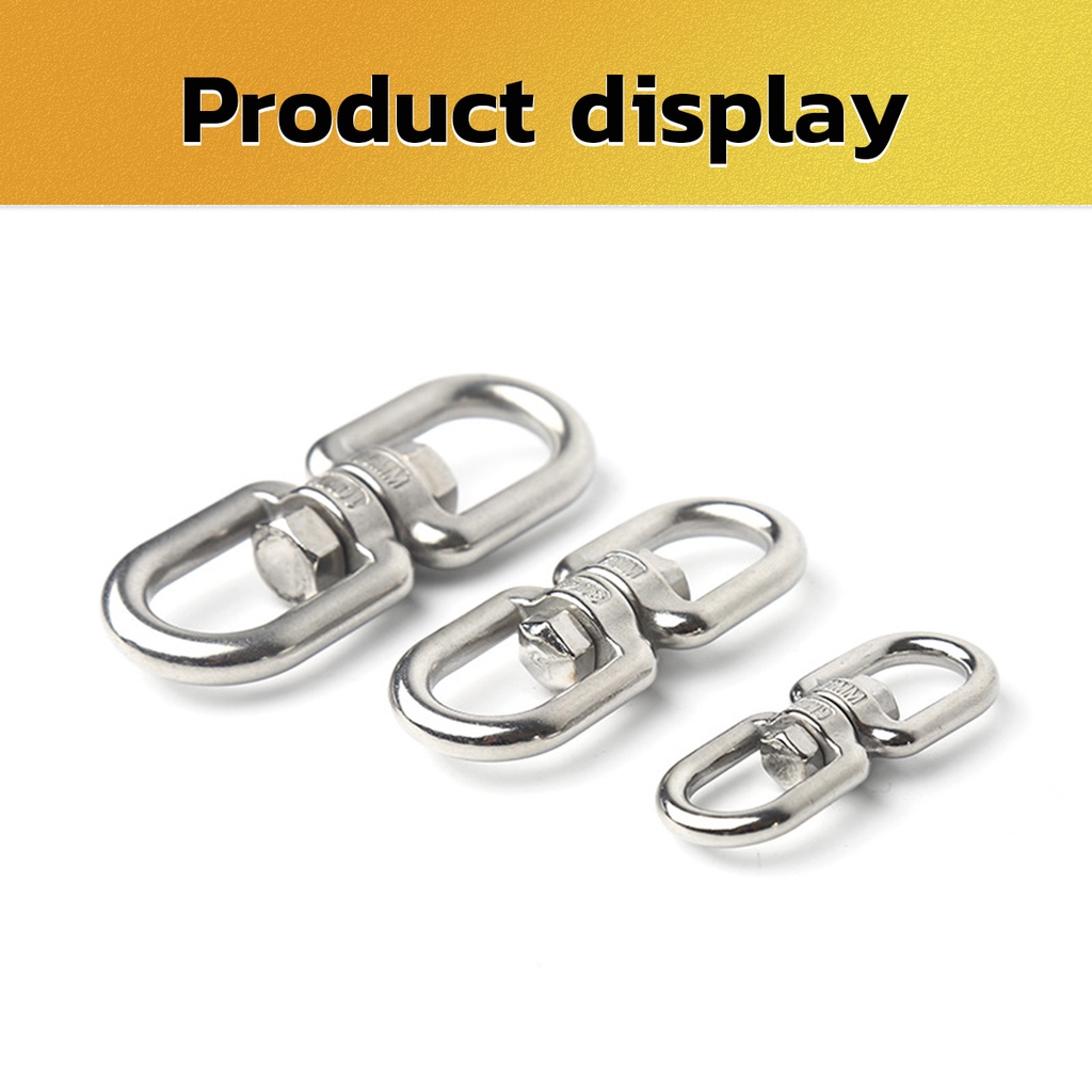 Uxcell Double Ended Swivel Eye Hook M6 Working Load 300kg/661lbs, Eye - View #14