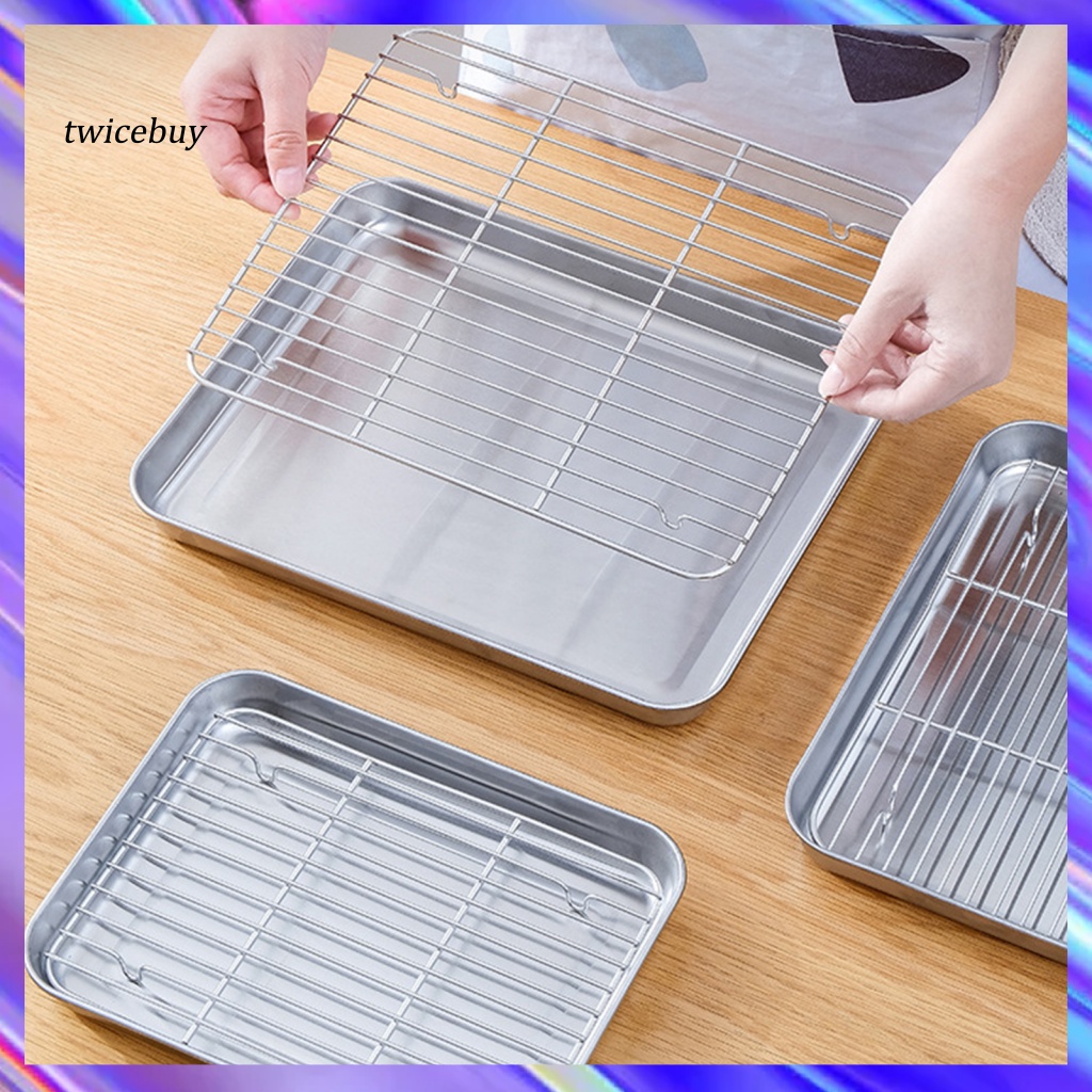 [TY] Food Rack Nonstick Baking Pan Stainless Steel Oven Baking Pan