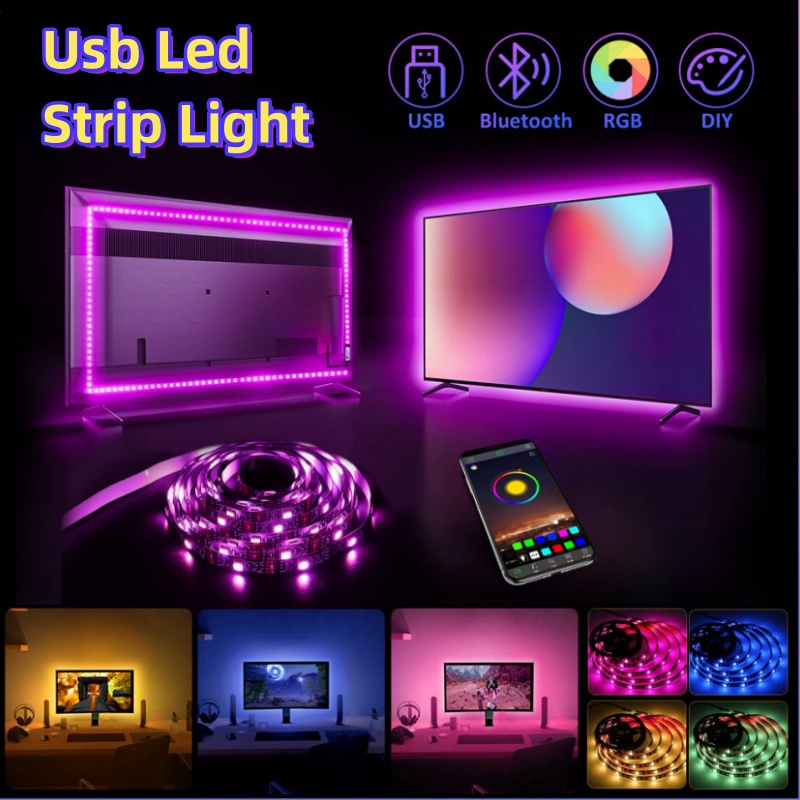 【COD】5V LED Light TV Background Decor Strip Lamp LED TV Back Flexible