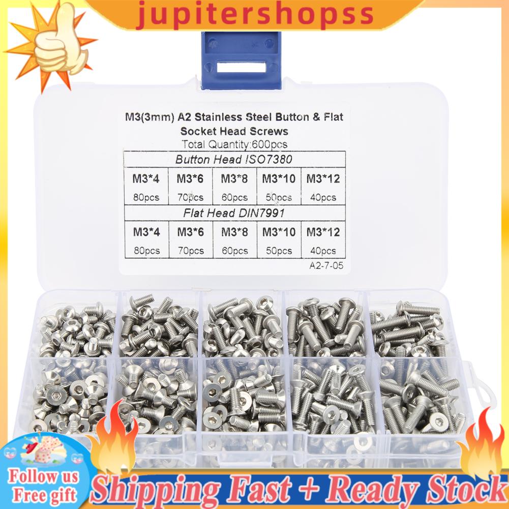 Jupitershopss Hex Screws Head Screw Organizer Button | Shopee Philippines