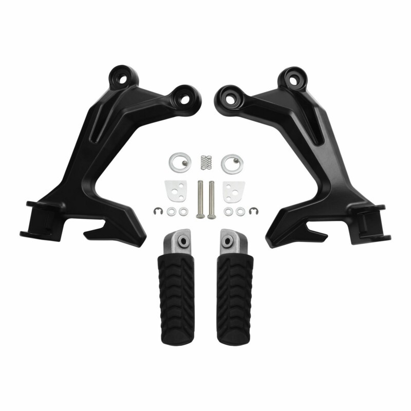 Rear Passenger Footrests Footpegs Brackets For Kawasaki Z650 Ninja 650 ...