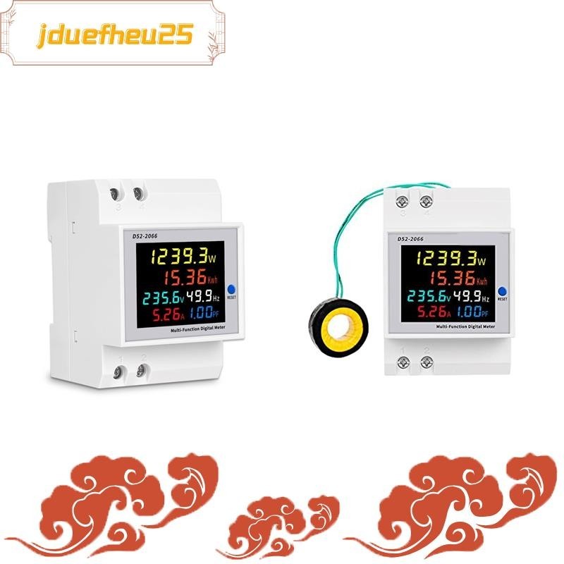 Ac 6In1 220V 110V 50V ~ 300V 100A Digitális Ampermeter Teljesítmény