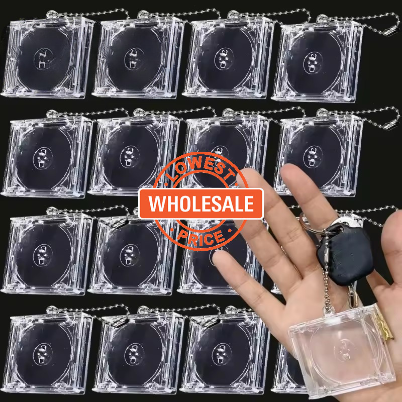 [Wholesale]Mini Blank CD Box Keychains - DIY Backpack Hanging ...