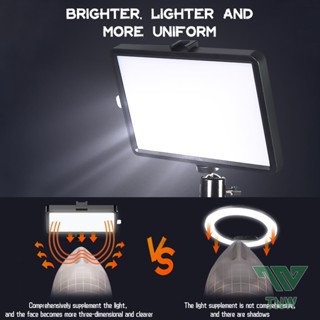 Tnw Inch Led Video Light Panel Fill Light With Tripod Photography