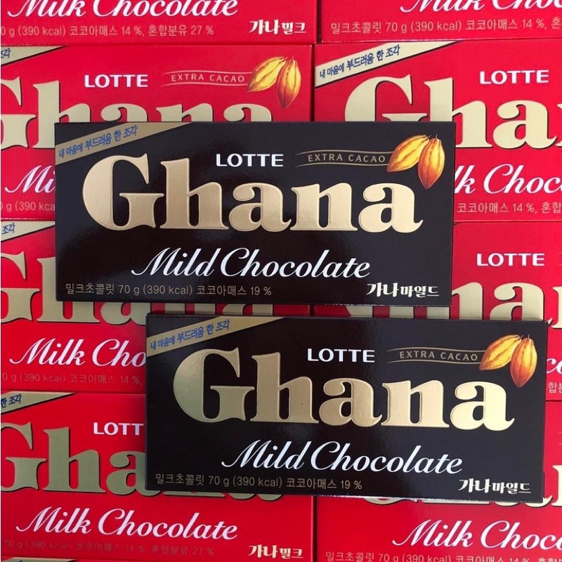 GHANA LOTTE DARK MILK CHOCOLATE | Shopee Philippines