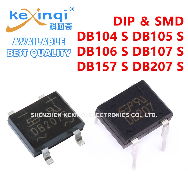 20PCS DB207 DB207S Rectifier Bridge DB104 DB105 DB106 DB107 DB157 ...