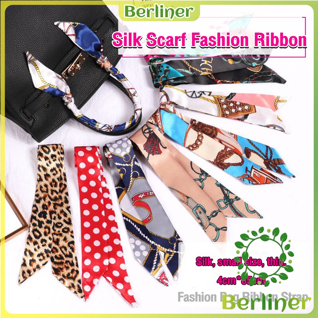 Berliner Silk Scarf Fashion Bag Pouch Ribbon Strap Scarf Scarf Pack ...