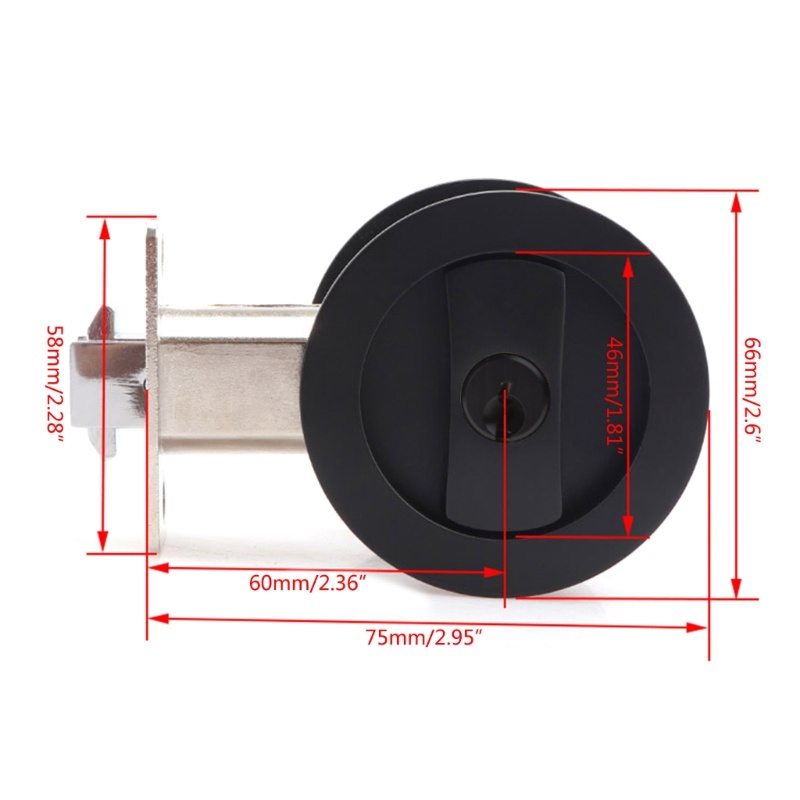 Zone Sliding Door Lock Privacy Door Lock Concealed Invisible Pocket ...